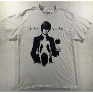Death Note Light Yagami Ryuk Silhouette Graphic Tee Men's Medium Anime